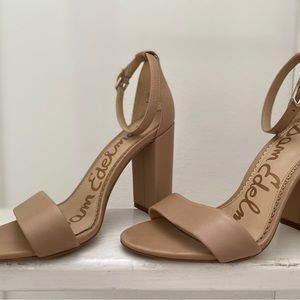 Sam Edelman Nude 3 inch heels